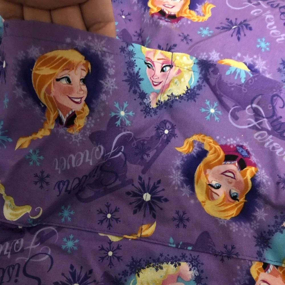 Handmade frozen Anna Elsa apron &‎ Pink Kids' Apron & hat Set cooking baking fun